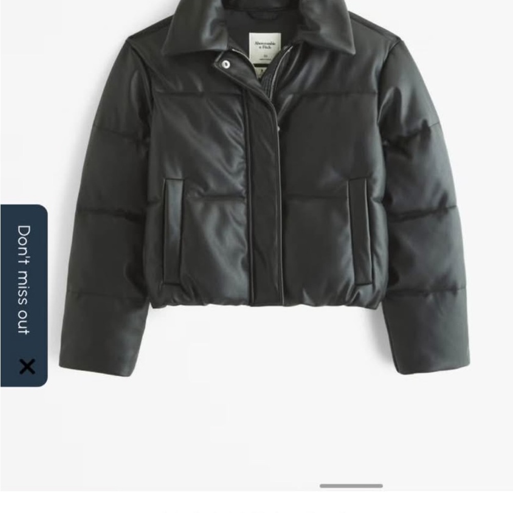 A&F Mini Black Puffer Jacket